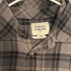 Field & Stream Men's Gray Plaid Shirt